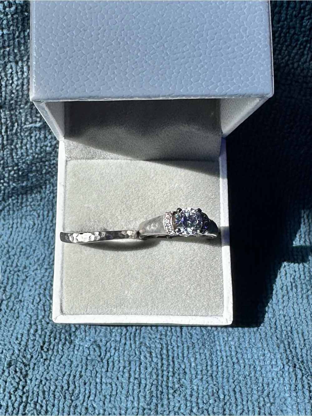 Gabriel & Co sample ring set